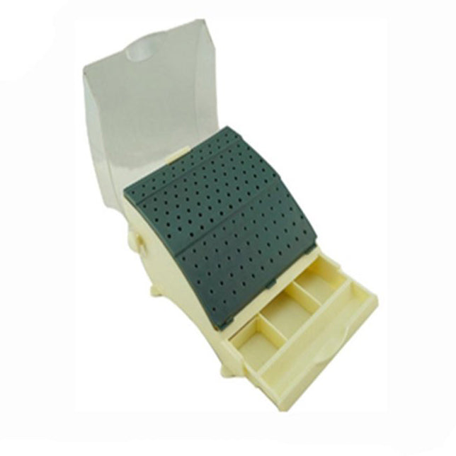 Plasdent 400LSS Large Dental Bur Station With Lid 87 FG/RA & 55 FG Ivory Plasdent 400LSS Large Dental Bur Station With Lid 87 FG/RA & 55 FG Ivory